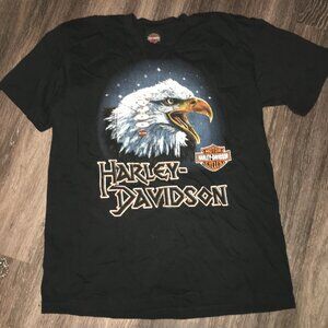 Ring of Fire Eagle Harley Davidson T Shirt XL New